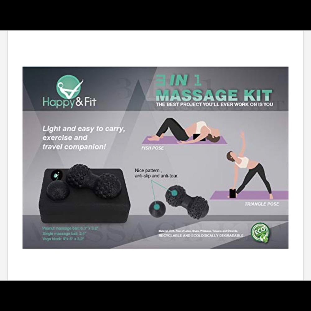 Yoga set 3in1 massage kit myofascia release